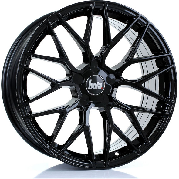 BOLA B17 18x8.5 5x110 GLOSS BLACK Custom Offset: ET25 TO ET45 www.srbpower.com