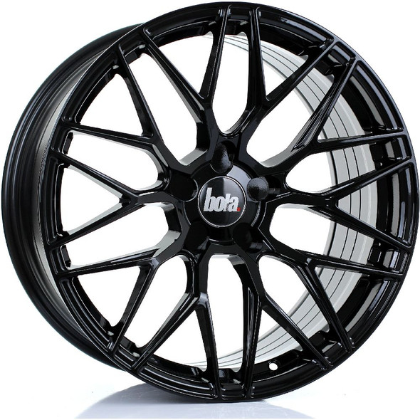 BOLA B17 19x9.5 5x112 GLOSS BLACK Custom Offset: ET25 TO ET45 www.srbpower.com