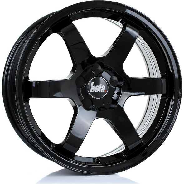 BOLA B1R 17x7.5 5x98 GLOSS BLACK Custom Offset: ET40 TO ET45 www.srbpower.com