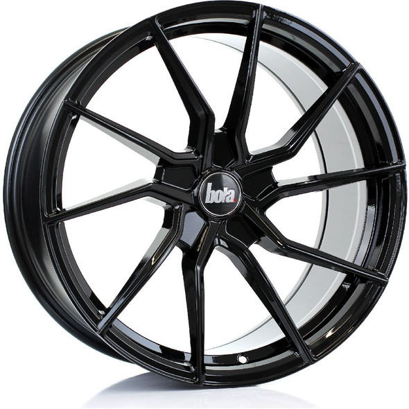 BOLA B25 19x9.5 5x108 GLOSS BLACK Custom Offset: ET25 TO ET45 www.srbpower.com