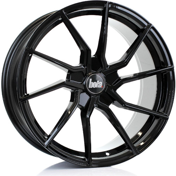 BOLA B25 18x8.5 5x120 GLOSS BLACK Custom Offset: ET25 TO ET45 www.srbpower.com