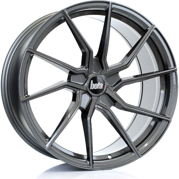 BOLA B25 19x9.5 5x114 GLOSS GUNMETAL Custom Offset: ET25 TO ET45 www.srbpower.com