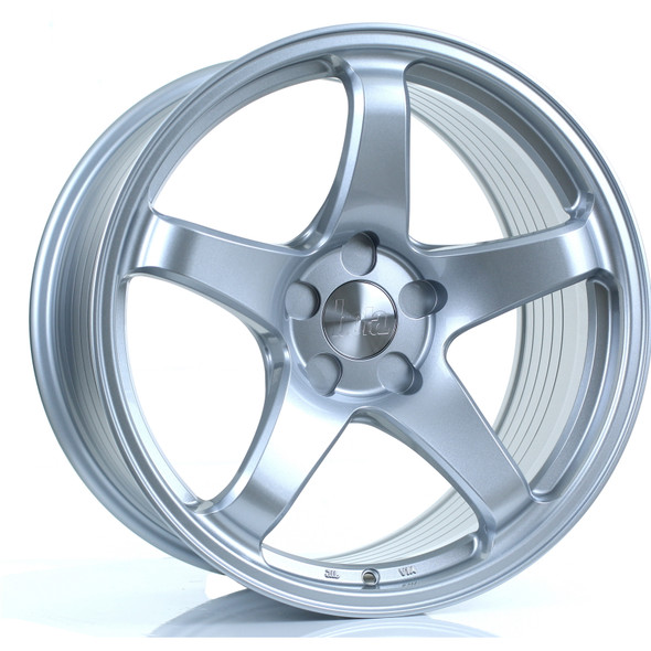 BOLA B2R 18x9.5 5x112 CRYSTAL SILVER Custom Offset: ET30 TO ET45