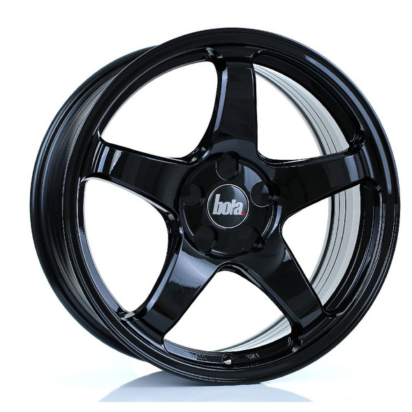 BOLA B2R 17x7.5 5x112 GLOSS BLACK Custom Offset: ET40 www.srbpower.com