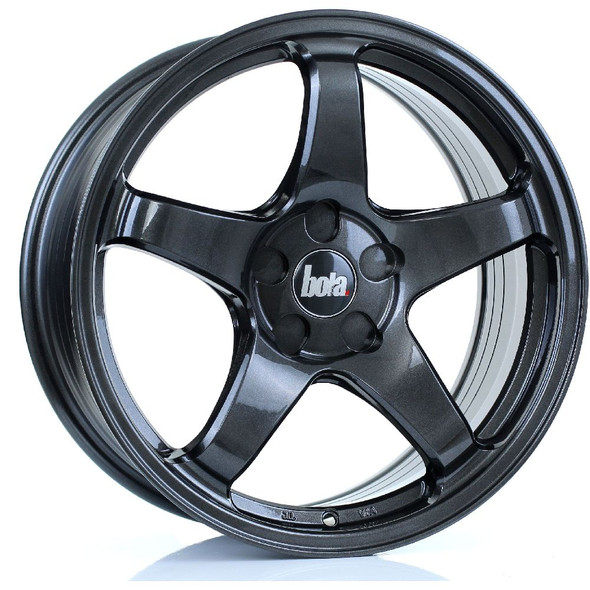 BOLA B2R 17x7.5 5x114 GLOSS GUNMETAL Custom Offset: ET40 www.srbpower.com