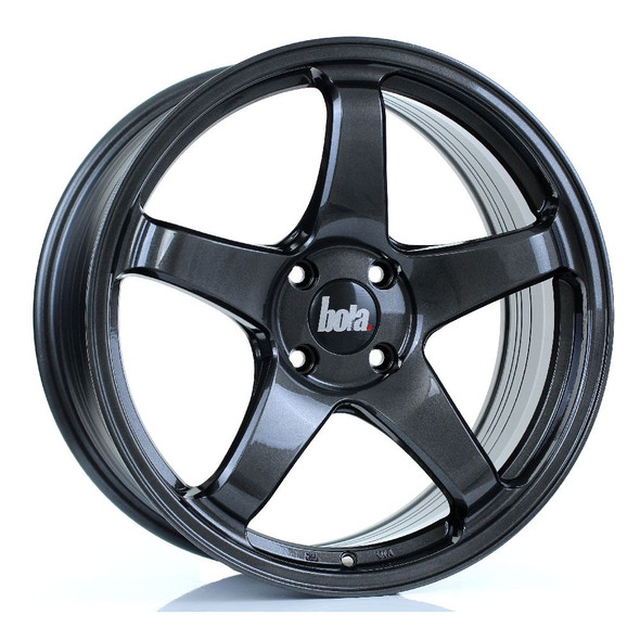 BOLA B2R 18x8 4x108 GLOSS GUNMETAL Custom Offset: ET40 www.srbpower.com