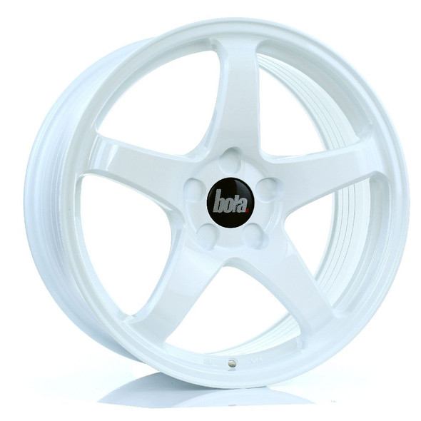 BOLA B2R 18x8.5 5x105 WHITE Custom Offset: ET40 TO ET45 www.srbpower.com