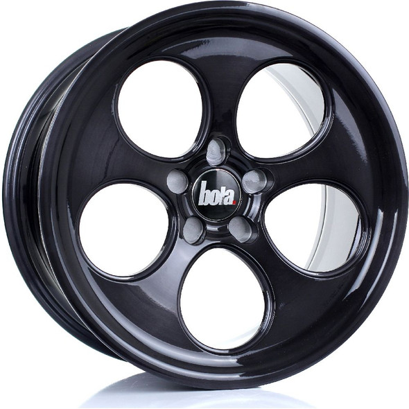 BOLA B5 18x9.5 5x100 BLACK BRUSHED POLISHED FACE Custom Offset: ET40 TO ET45 www.srbpower.com