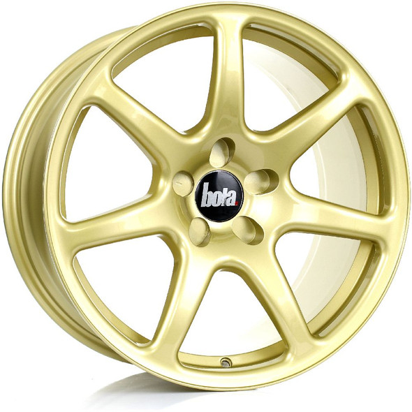 BOLA B7 18x9.5 5x108 GOLD Custom Offset: ET25 TO ET45 www.srbpower.com