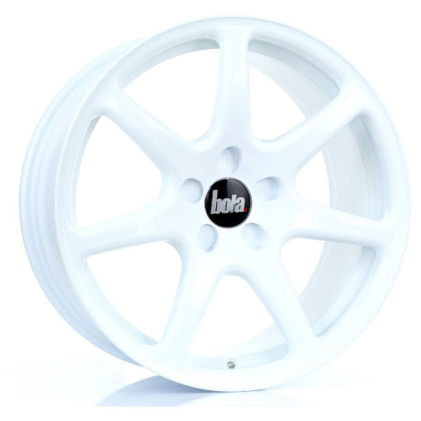 BOLA B7 18x8.5 5x118 WHITE Custom Offset: ET25 TO ET45 www.srbpower.com