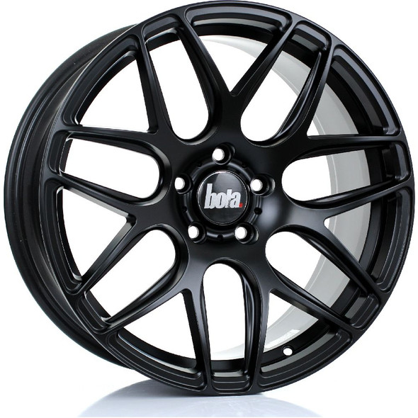 BOLA B8R 18x8.5 5x120 MATT BLACK Custom Offset: ET25 TO ET45 www.srbpower.com