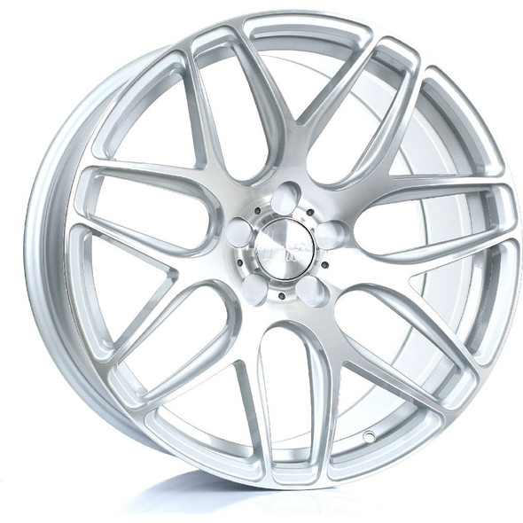 BOLA B8R 19x9.5 5x100 SILVER POLISHED FACE Custom Offset: ET25 TO ET45 www.srbpower.com