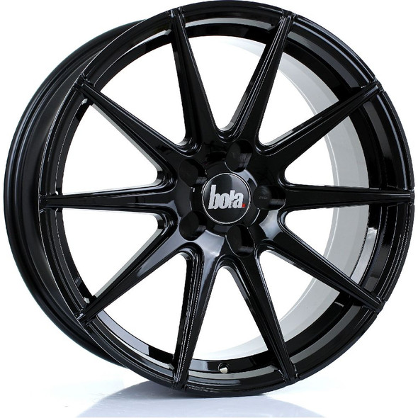 BOLA CSR 19x8.5 5x112 GLOSS BLACK Custom Offset: ET25 TO ET45 www.srbpower.com