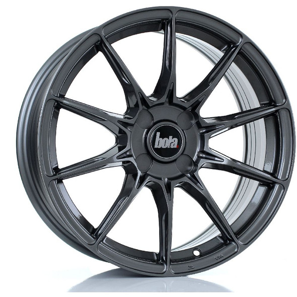 BOLA FLB 17x7.5 4x114 GLOSS GUNMETAL Custom Offset: ET40 TO ET45 www.srbpower.com