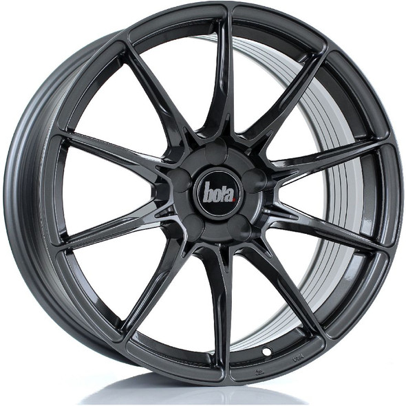 BOLA FLB 18x8.5 5x114 GLOSS GUNMETAL Custom Offset: ET25 TO ET45 www.srbpower.com