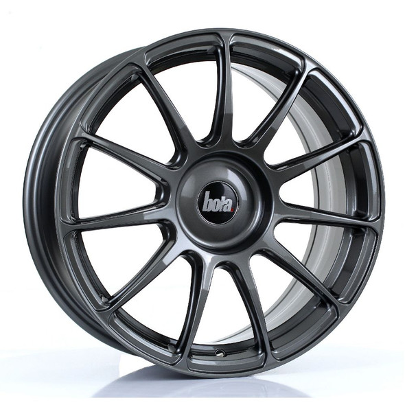 BOLA VST 17x7.5 5x100 GLOSS GUNMETAL Custom Offset: ET40 TO ET45 www.srbpower.com