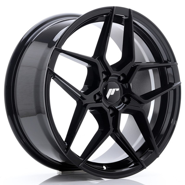 JR Wheels JR34 18x8 ET42 5x112 Glossy Black www.srbpower.com