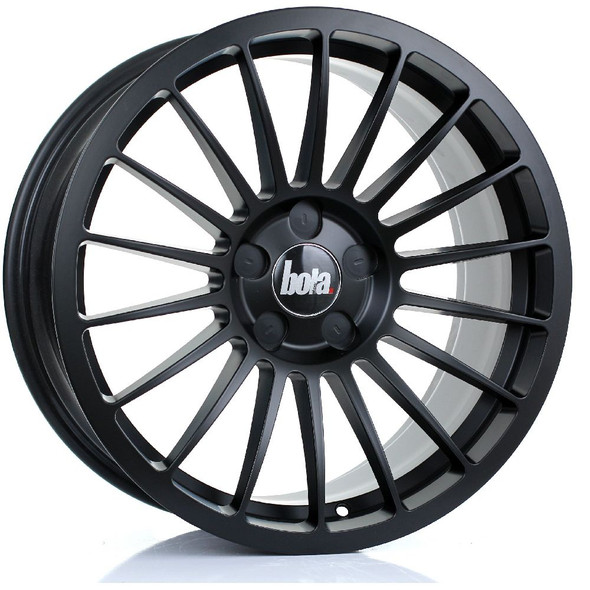 Bola B14 18x8.5 5x120.65 Matt Black CUSTOM OFFSET: ET30 TO 45 www.srbpower.com