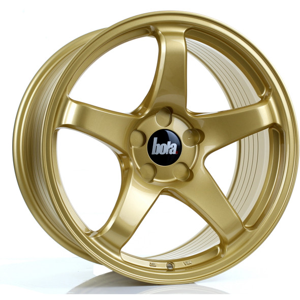 Bola B2R 18x9.5 5x108 Gold CUSTOM OFFSET: ET30 TO 45 www.srbpower.com