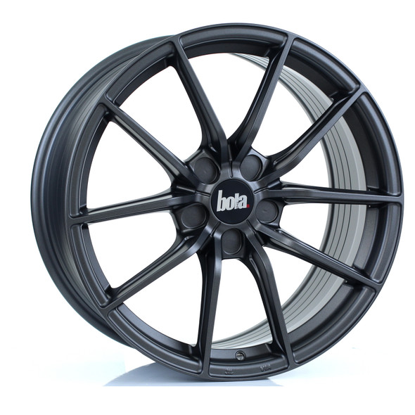 Bola FLC 18x8.5 5x120 Matt Gunmetal CUSTOM OFFSET: ET25 TO 45 www.srbpower.com