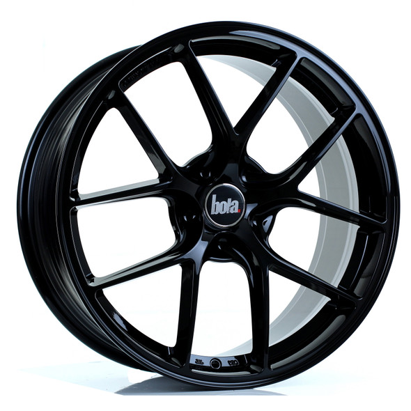 Bola FLE 19x8.5 5x110 Gloss Black CUSTOM OFFSET: ET42 TO 50 www.srbpower.com