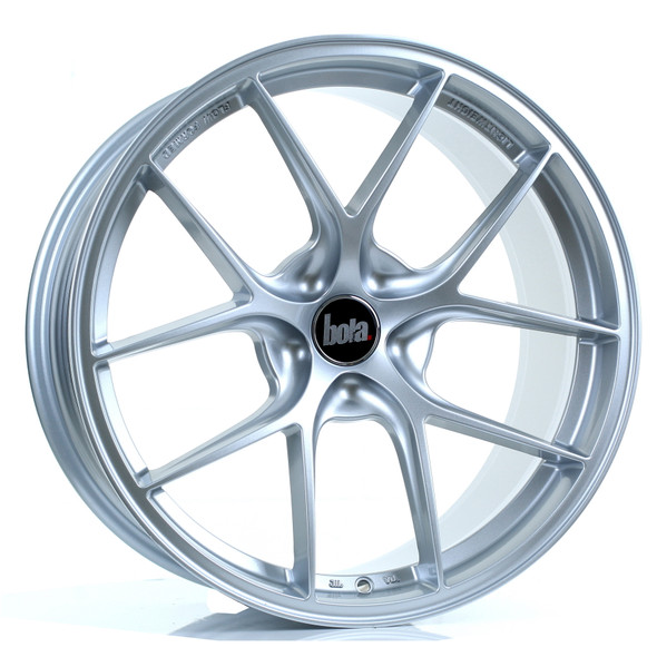 Bola FLE 19x9.5 5x108 Silver CUSTOM OFFSET: ET42 TO 49 www.srbpower.com