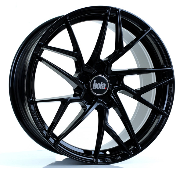 Bola FLR 18x8.5 5x105 Gloss Black CUSTOM OFFSET: ET40 TO 50 www.srbpower.com