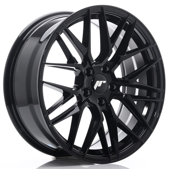 JR Wheels JR28 18x7.5 ET40 5x108 Gloss Black www.srbpower.com