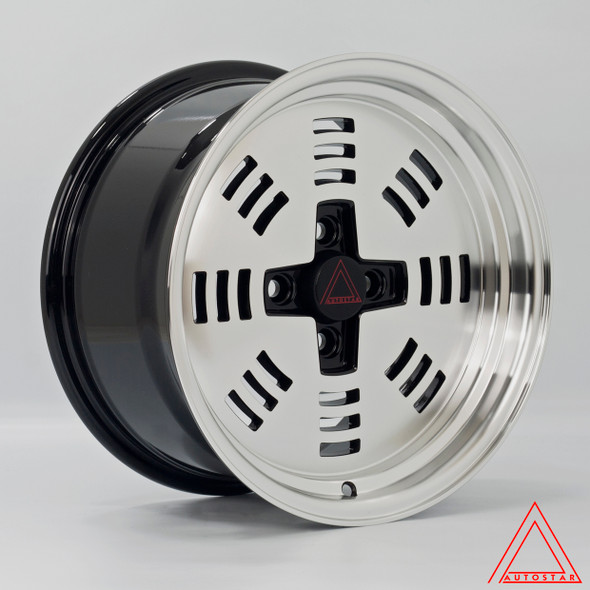 Autostar Sutorro 15x8 ET25 4x100 73.1mm PFBlack (AS-SUTO8015C1P25RFYB0731) www.srbpower.com