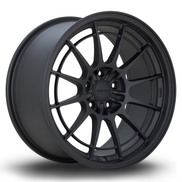 Rota GKR 18x9 ET40 5x114.3 73mm FBlack2 (GKR19018D1P40PCFB20730) www.srbpower.com