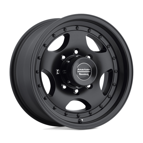 American Racing AR23 16x8 ET0 6x139.7 108.00mm SATIN BLACK W/ CLEAR COAT (Load Rated 998kg)