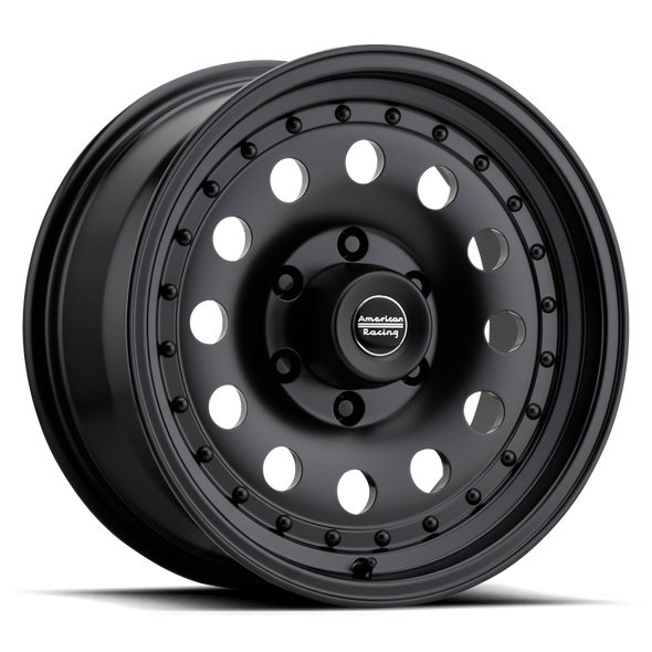 American Racing AR62 OUTLAW II 18x8 ET18 8x180 130.81mm SATIN BLACK (Load Rated 1651kg)