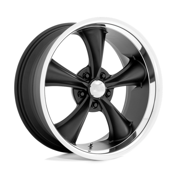 American Racing VN338 BOSS TT 18x9.5 ET-4 5x114.3 72.56mm TEXTURED BLACK W/ DIAMOND CUT LIP (Load Rated 717kg)