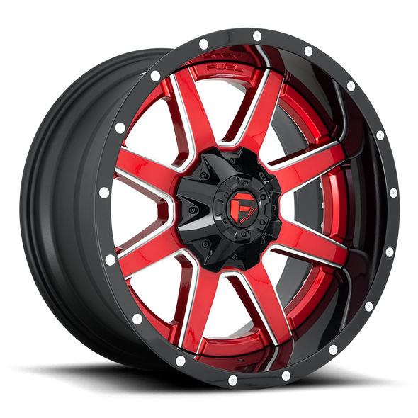 Fuel D250 MAVERICK 22x12 ET-44 8x165.1 125.10mm GLOSS RED (Load Rated 1587kg)