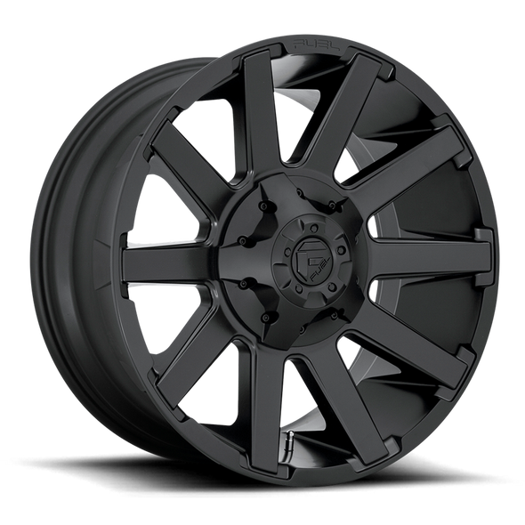 Fuel D437 CONTRA 18x9 ET01 6x135/139.7 106.10mm SATIN BLACK (Load Rated 1134kg)