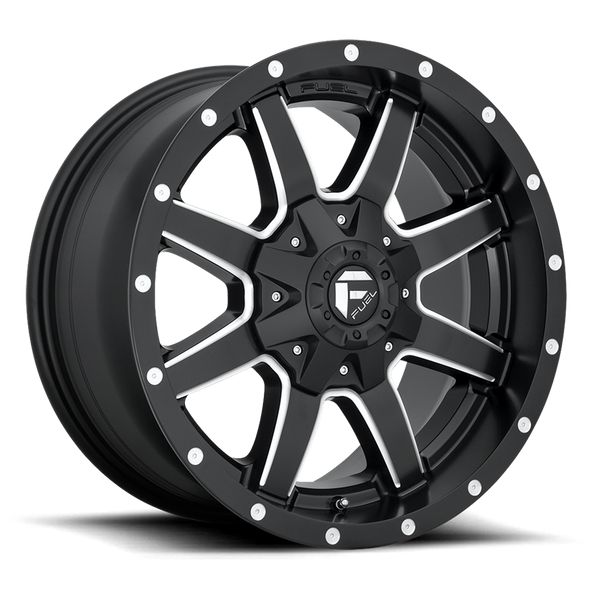 Fuel D538 MAVERICK 17x8.5 ET32 5x114.3/120 72.56mm MATTE BLACK MILLED (Load Rated 862kg)