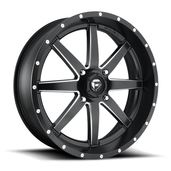 Fuel D538 MAVERICK 22x7 ET13 4x137 110.10mm MATTE BLACK MILLED (Load Rated 454kg)