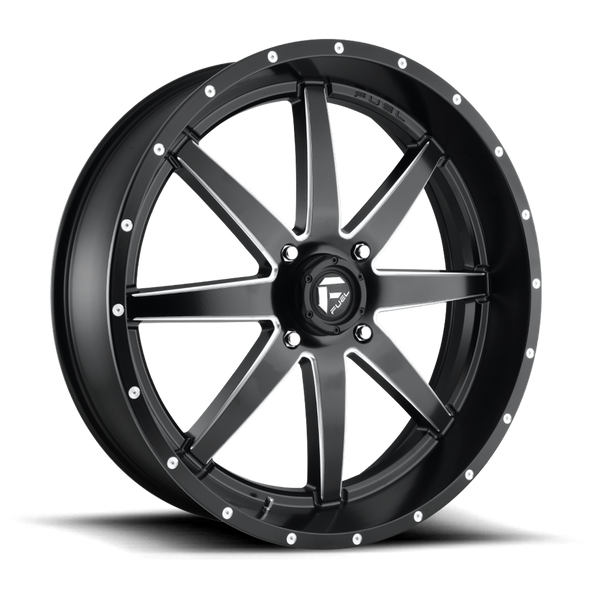 Fuel D538 MAVERICK 24x7 ET13 4x156 132.00mm MATTE BLACK MILLED (Load Rated 454kg)