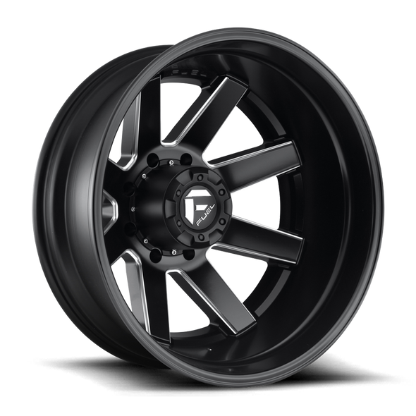 Fuel D538 MAVERICK 24x8.25 ET-227 8x200 142.00mm MATTE BLACK MILLED (Load Rated 1134kg)