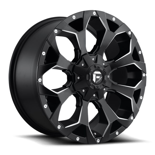 Fuel D546 ASSAULT 18x9 ET-12 5x114.3/127 78.10mm MATTE BLACK MILLED (Load Rated 1134kg)