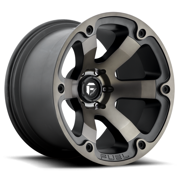 Fuel D564 BEAST 17x9 ET-12 5x139.7 108.00mm MATTE BLACK DOUBLE DARK TINT (Load Rated 1134kg)