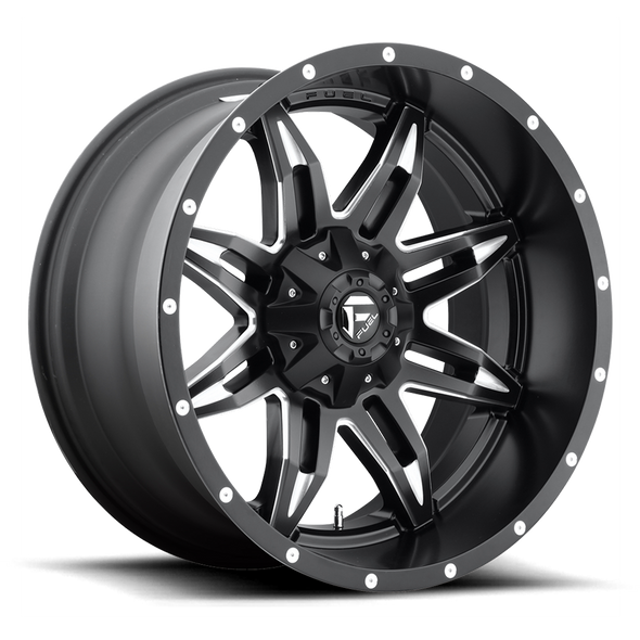 Fuel D567 LETHAL 15x10 ET-43 5x114.3/120.65 72.56mm MATTE BLACK MILLED (Load Rated 816kg)