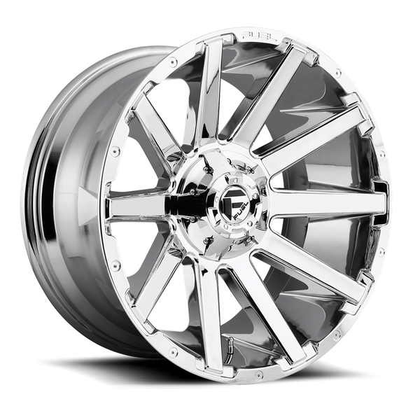 Fuel D614 CONTRA 18x9 ET-12 6x135/139.7 106.10mm CHROME PLATED (Load Rated 1134kg)