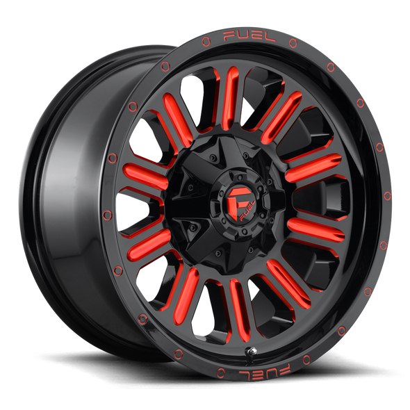 Fuel D621 HARDLINE 20x9 ET20 6x135/139.7 106.10mm GLOSS BLACK RED TINTED CLEAR (Load Rated 1134kg)