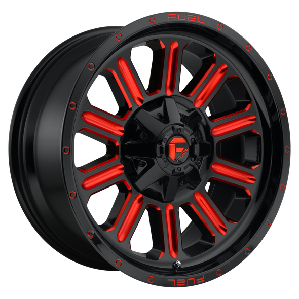 Fuel D621 HARDLINE 20x9 ET20 6x135/139.7 106.10mm GLOSS BLACK RED TINTED CLEAR (Load Rated 1134kg)