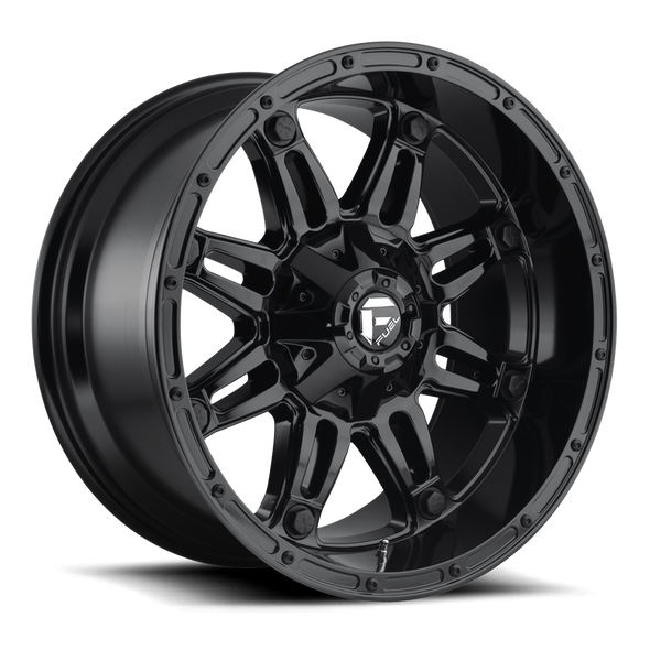 Fuel D625 HOSTAGE 20x9 ET19 6x120/139.7 78.10mm GLOSS BLACK (Load Rated 1134kg)