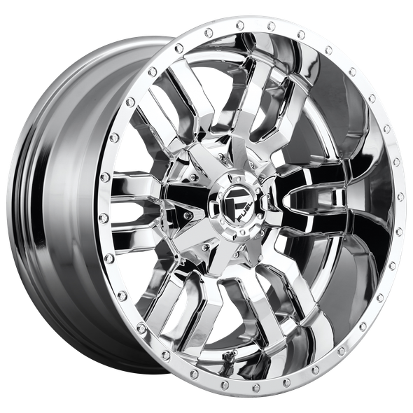 Fuel D631 SLEDGE 20x9 ET20 8x180 124.20mm CHROME PLATED (Load Rated 1678kg)