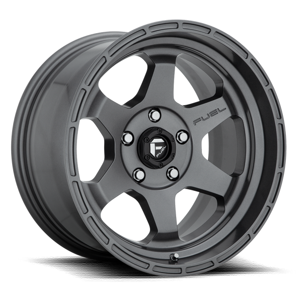 Fuel D665 SHOK 17x10 ET-18 6x139.7 106.10mm MATTE GUN METAL (Load Rated 1134kg)