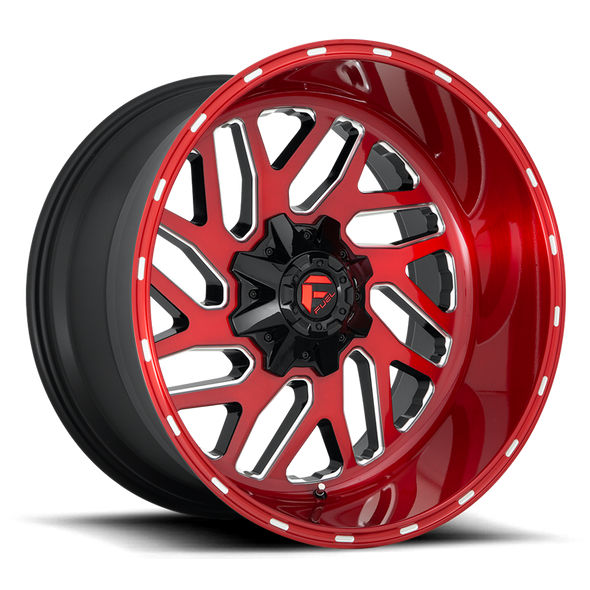 Fuel D691 TRITON 24x12 ET-44 8x180 124.20mm CANDY RED MILLED (Load Rated 1678kg)