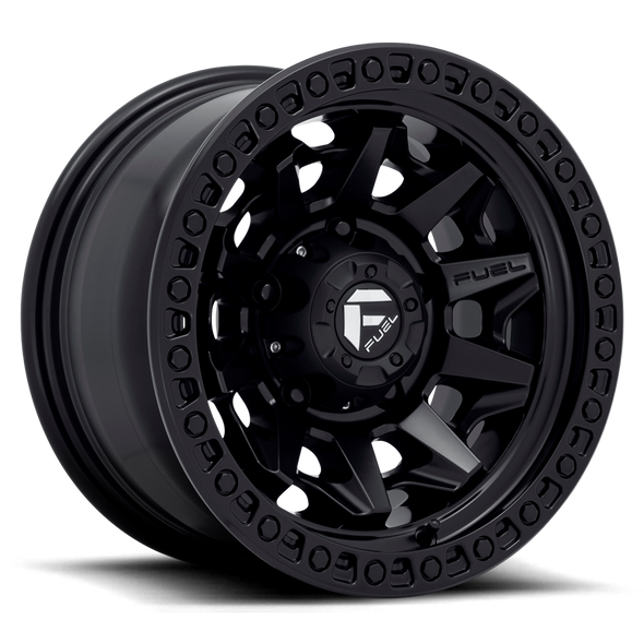 Fuel D694 COVERT 15x8 ET-19 6x139.7 108.00mm MATTE BLACK (Load Rated 1134kg)